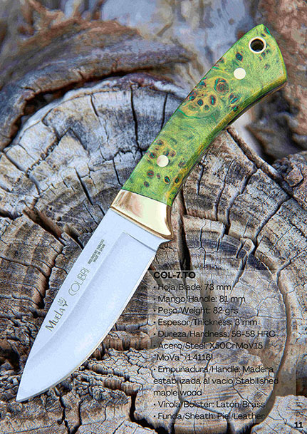 CUCHILLO COLIBRI MADERA ESTABILIZADA