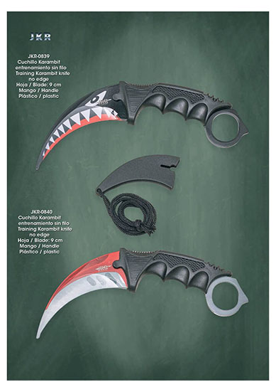 CUCHILLOS KARAMBIT ENTRENAMIENTO