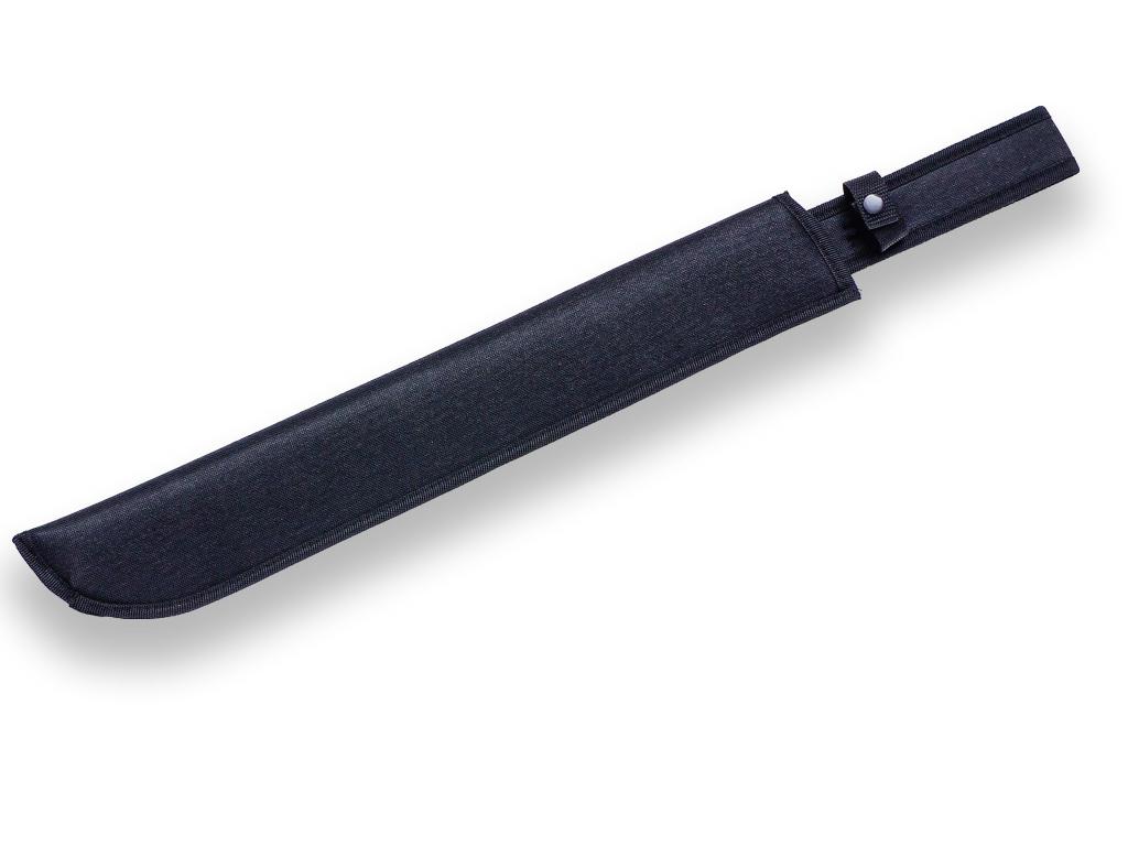 Machete Brasileiro with 46 cm straight blade and black and red rubber handle