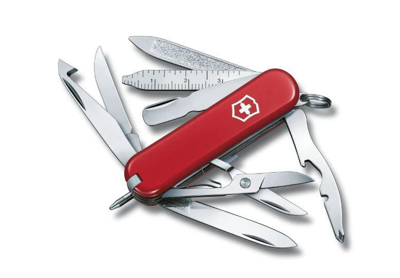 Faca multiuso Victorinox Mini Champ vermelha com 18 funções