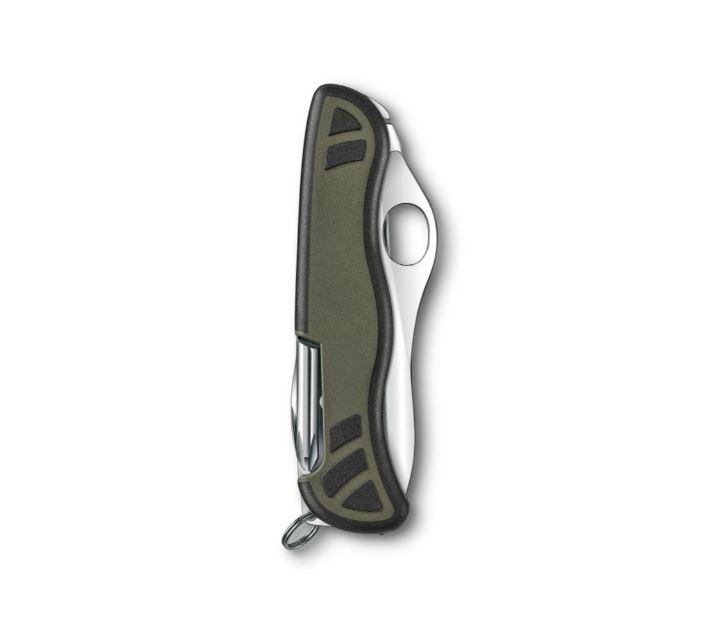 Canivete Victorinox Swiss Soldier 08 verde e preto com 10 usos