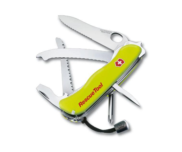 Victorinox Rescue Tool amarilla fluorescente con hoja bloqueable ...