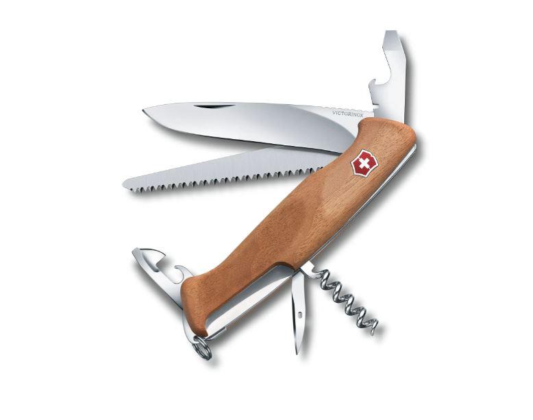 Victorinox Ranger Wood 55 Multitool-Messer mit Walnussholzgriff und Blister