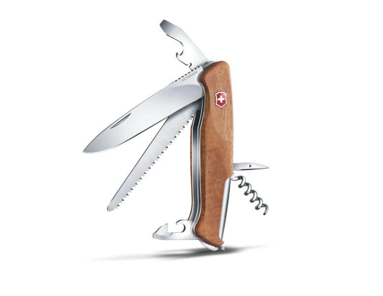 Victorinox Ranger Wood 55 Multitool-Messer mit Walnussholzgriff und Blister