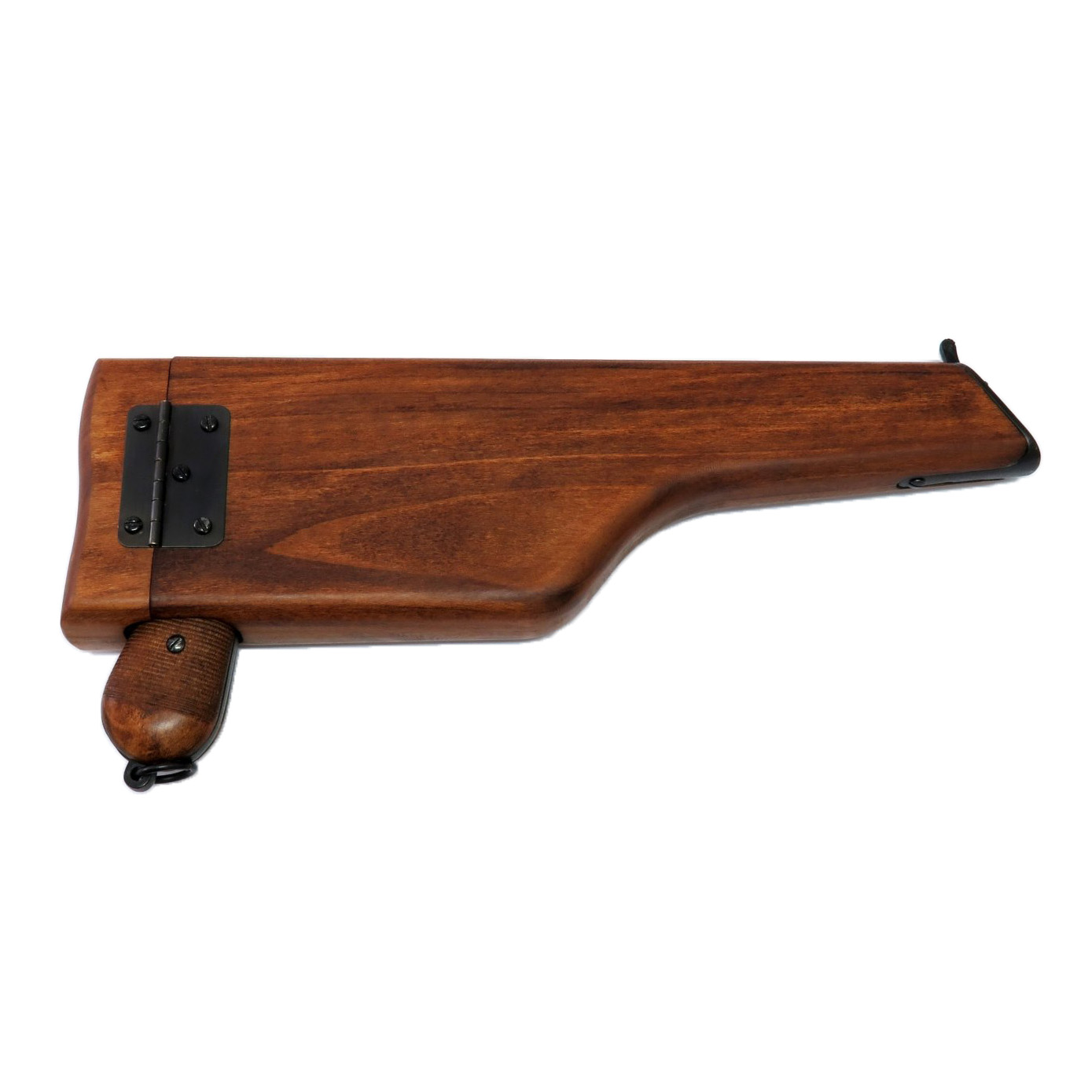 Pistola C96, Alemania 1896 fabricada en metal con cachas y funda-culata de madera