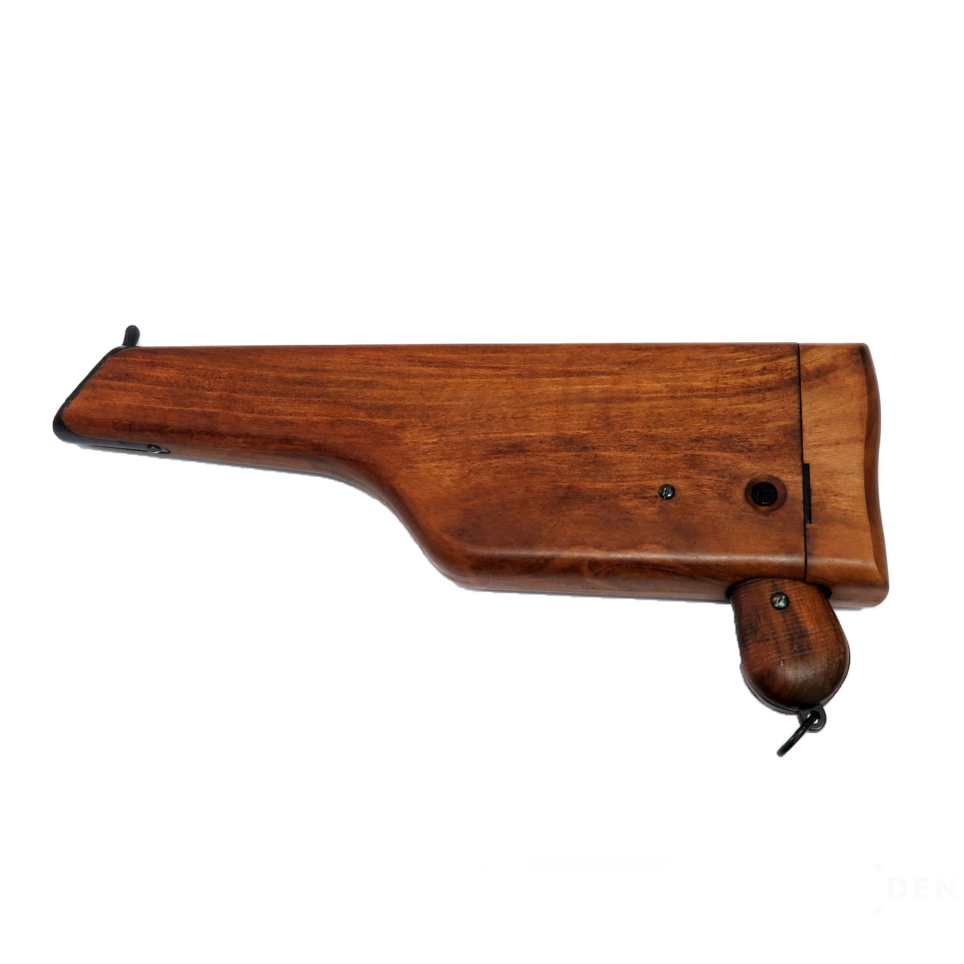 Pistola C96, Alemania 1896 fabricada en metal con cachas y funda-culata de madera