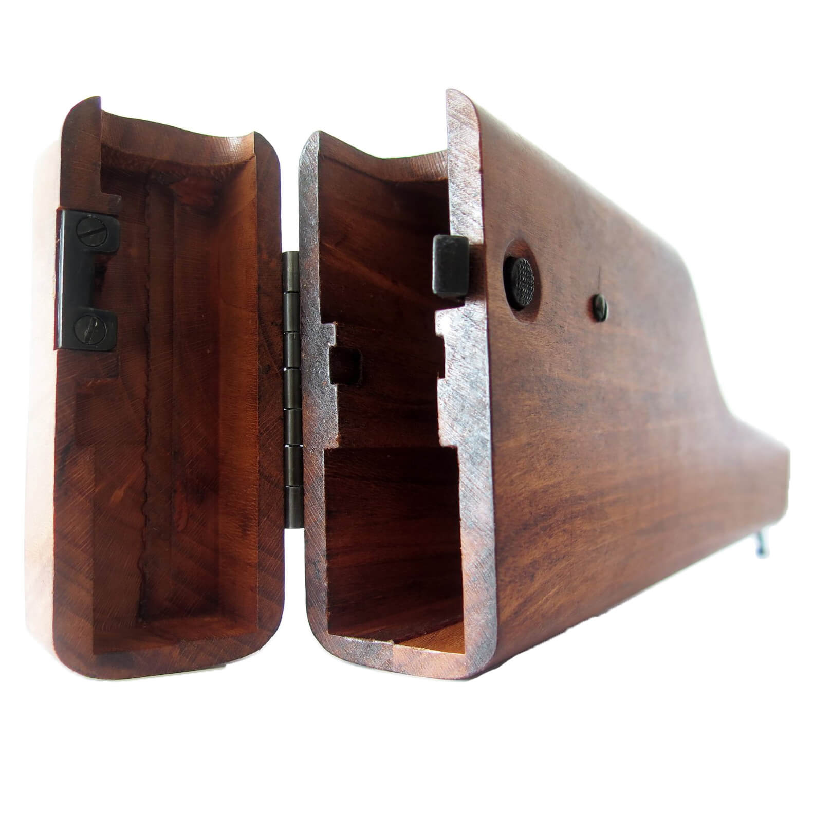 Pistola C96, Alemania 1896 fabricada en metal con cachas y funda-culata de madera