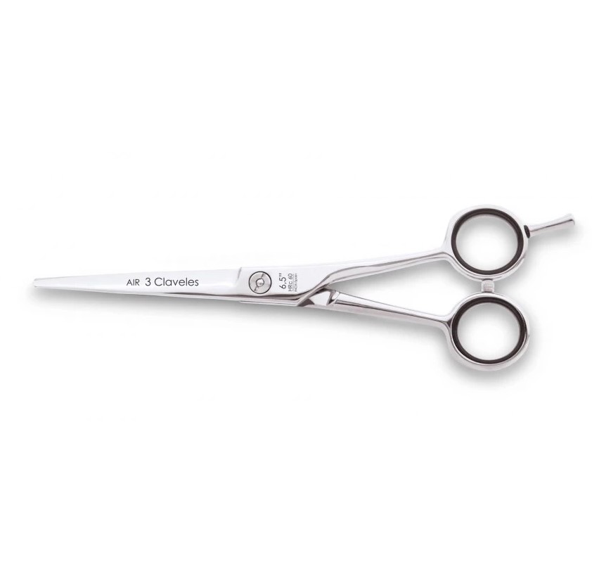 Tijera peluquero Air 6.5" en acero inoxidable 3 Claveles