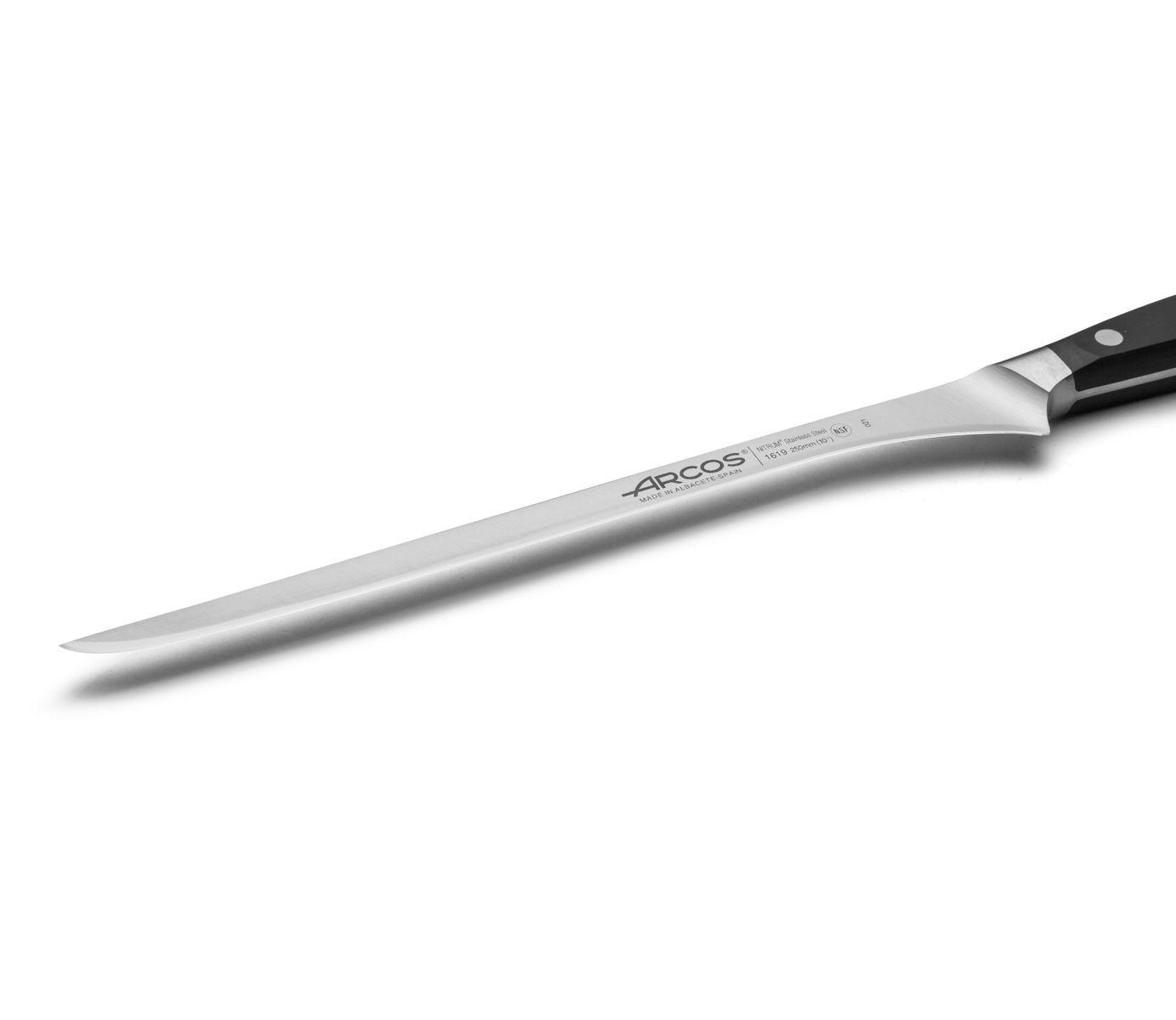 Cuchillo jamonero flexible Arcos Manhattan con hoja de 25 cm