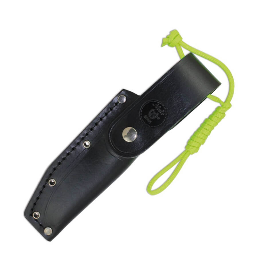 Cuchillo bushcraft Nieto Bosque con mango de G10 gris y hoja de acero Bohler N695