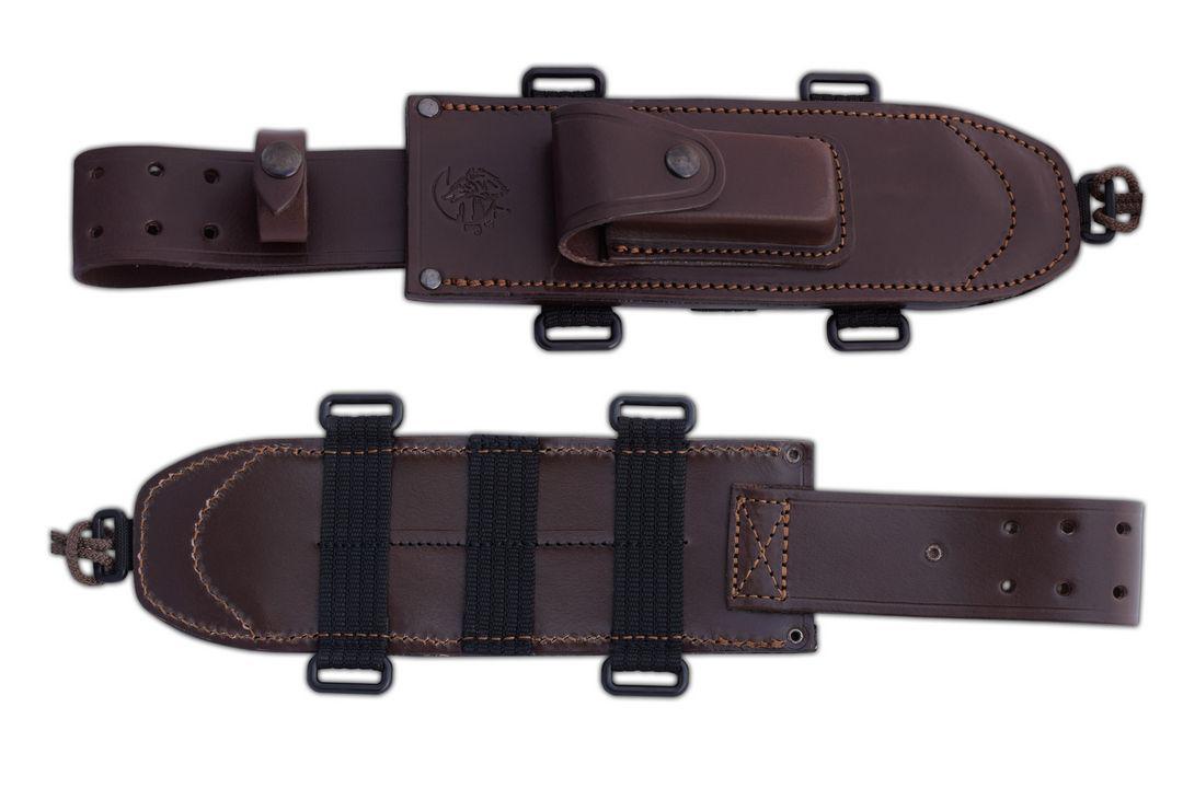 JV EZAPAC cuchillo militar con mango de madera de cocobolo