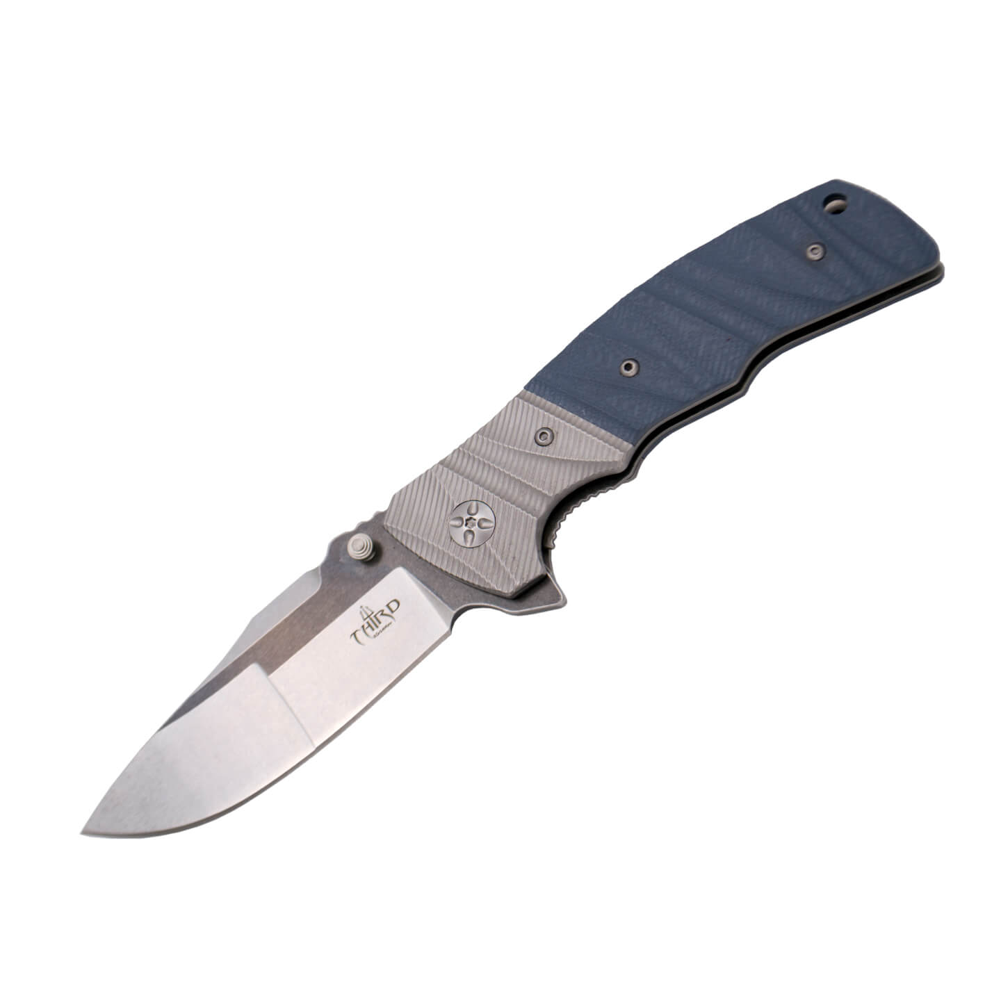 Canivete G10 azul com sistema de rolamento de esferas Third