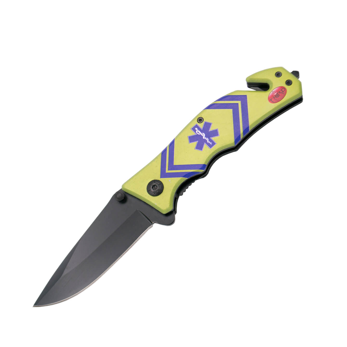 Canivete tático revestido com desenho Emergências