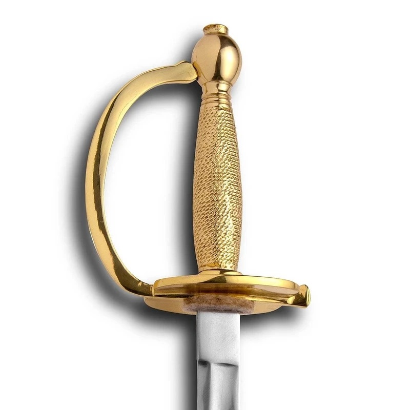 Windlass 1840 NCO sword with steel scabbard and golden hilt