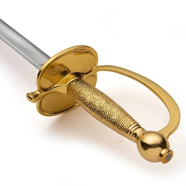 Windlass 1840 NCO sword with steel scabbard and golden hilt