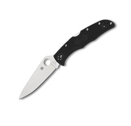 Navaja Spyderco Endura 4 con hoja de VG10 y mango de FRN negro