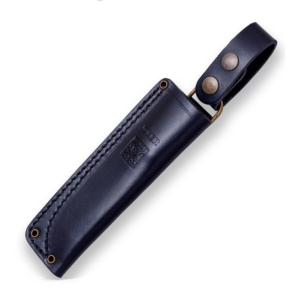 Joker BS9 Ember Bushcraftmesser mit schwarzem Micarta-Griff und Sandvik 14C28N-Klinge