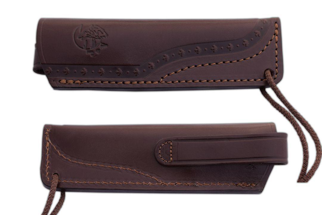 Cuchillo de caza Vulcano JV con mango de madera de cocobolo