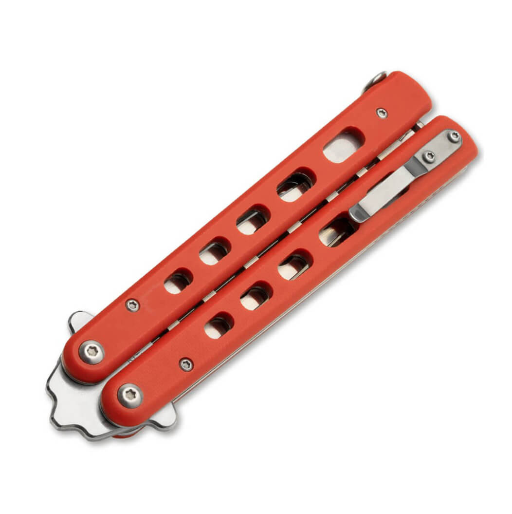 Faca Borboleta Vermelha Böker Plus Balisong Trainer