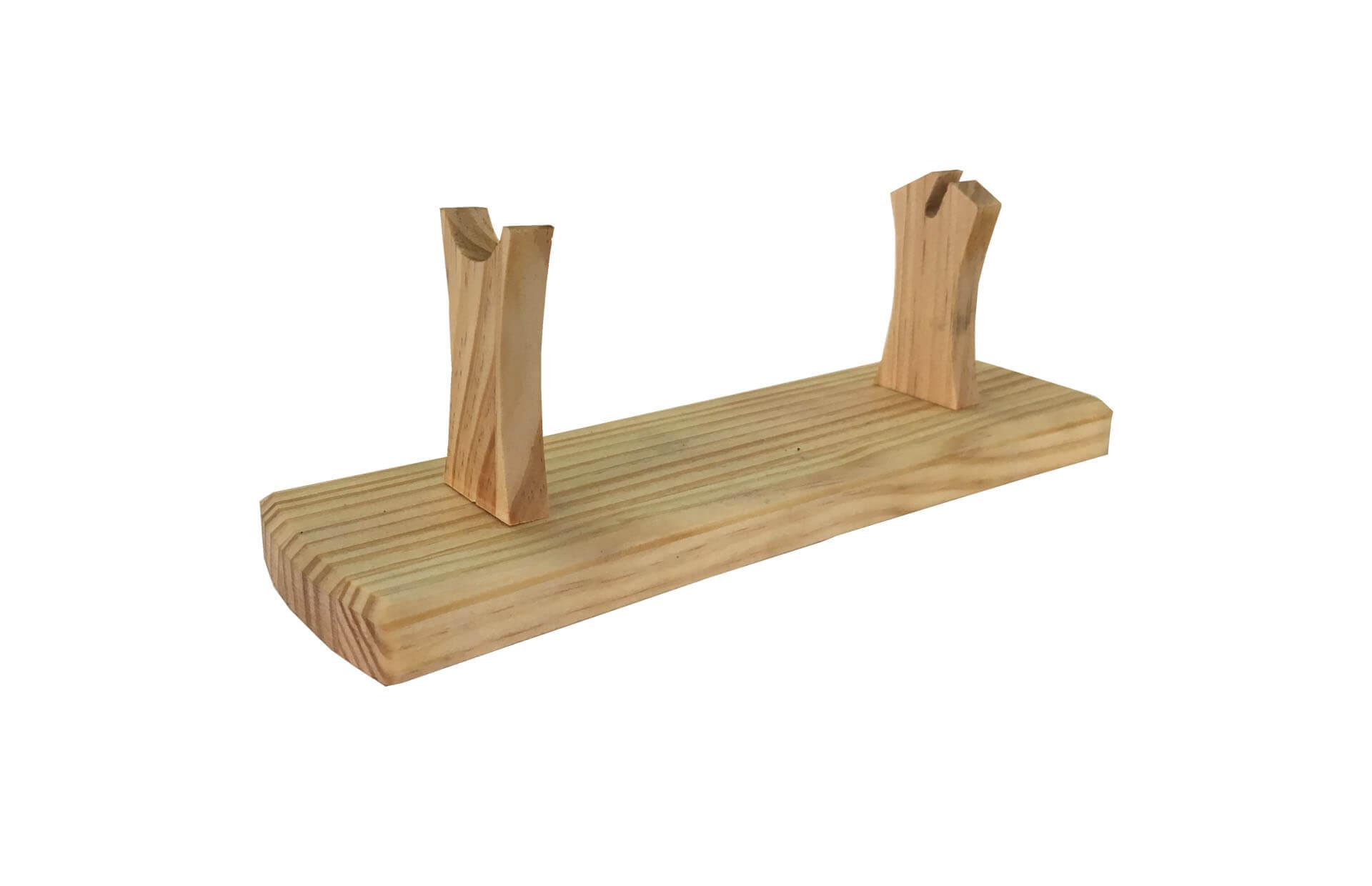 Peana de madera para 1 navaja