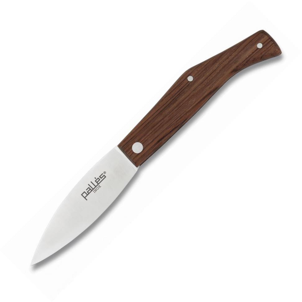 Canivete PALLES Nº1 com escamas de madeira e lâmina de aço inoxid...