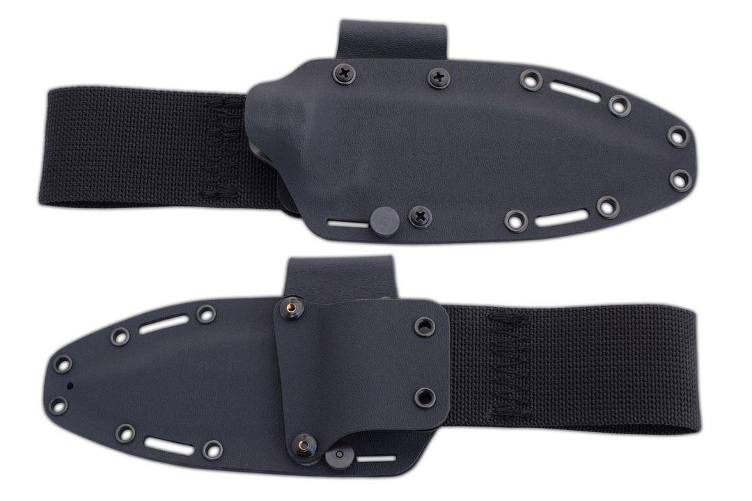 Faca Wolf da J&V com cabo G10 preto e bainha kydex