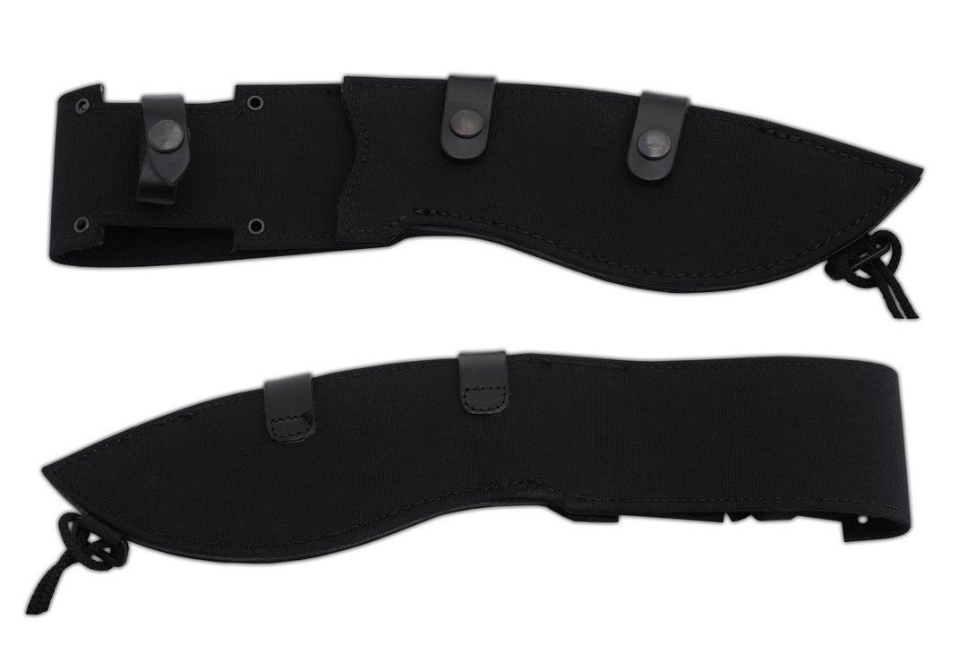 Faca rastreadora JV Alacran com fio duplo e lâmina com acabamento laqueado preto