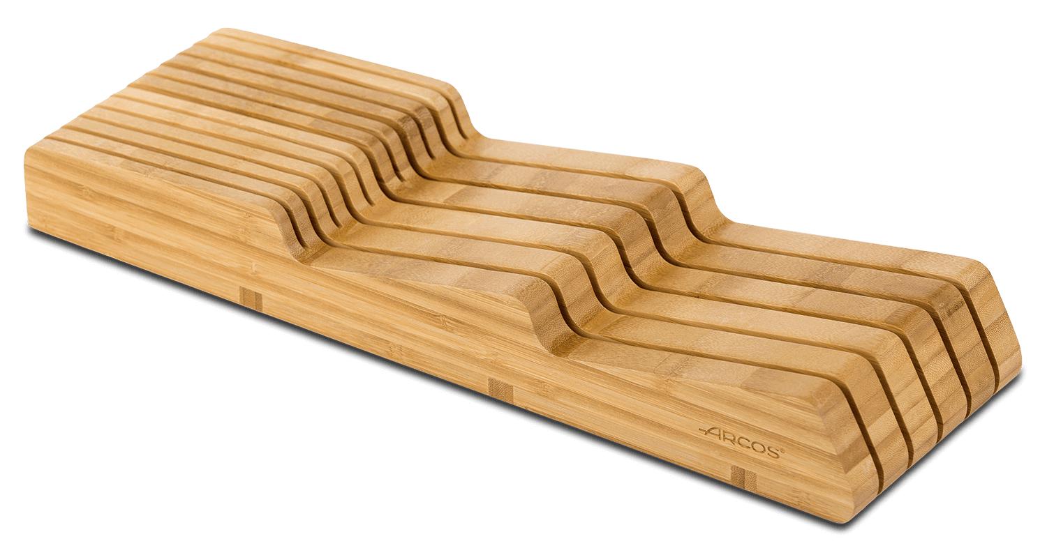 Arcos Taco cajón universal para diez cuchillos de madera de bambú