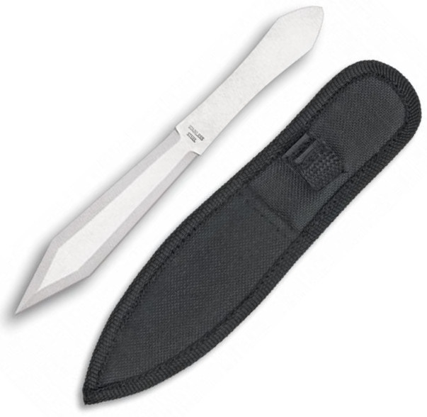 Cuchillo lanzador de acero inoxidable de la marca Albainox con fu...
