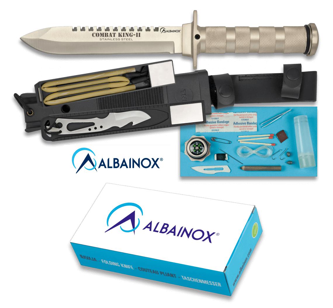 Albainox COMBAT KING II faca de sobrevivência