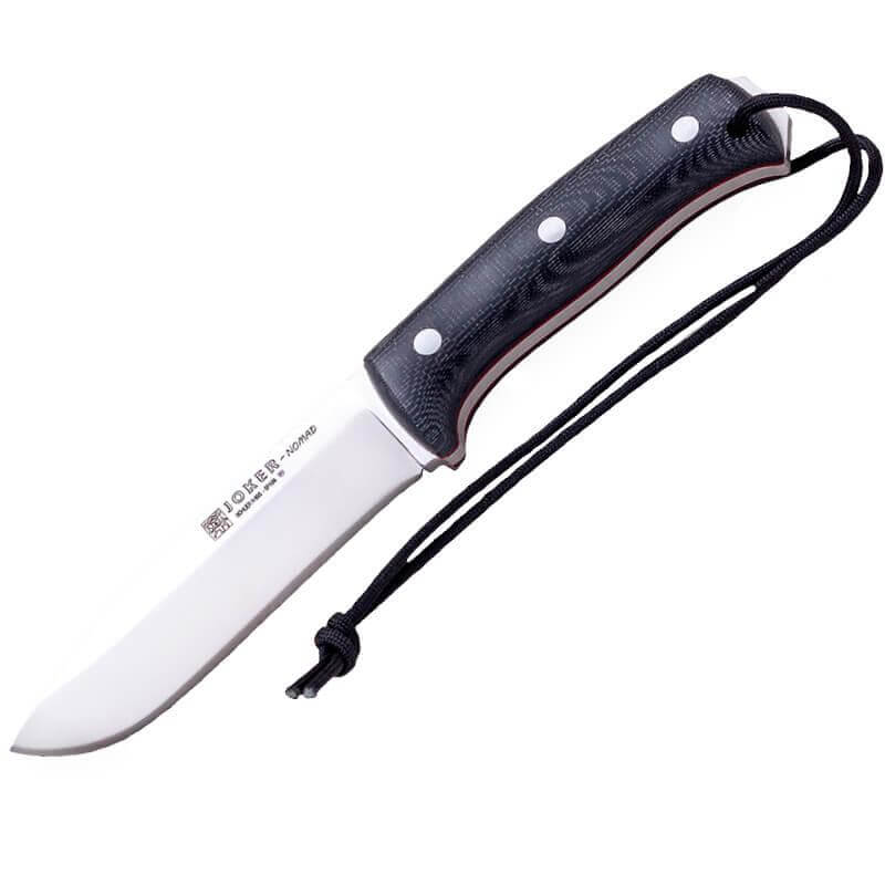 Cuchillo Bushcraft Joker Nomad micarta negra