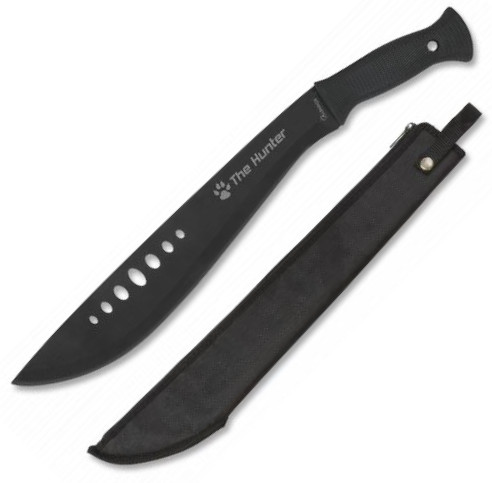 Cortador de haste The Hunter com lâmina perfurada preta e cabo AB...