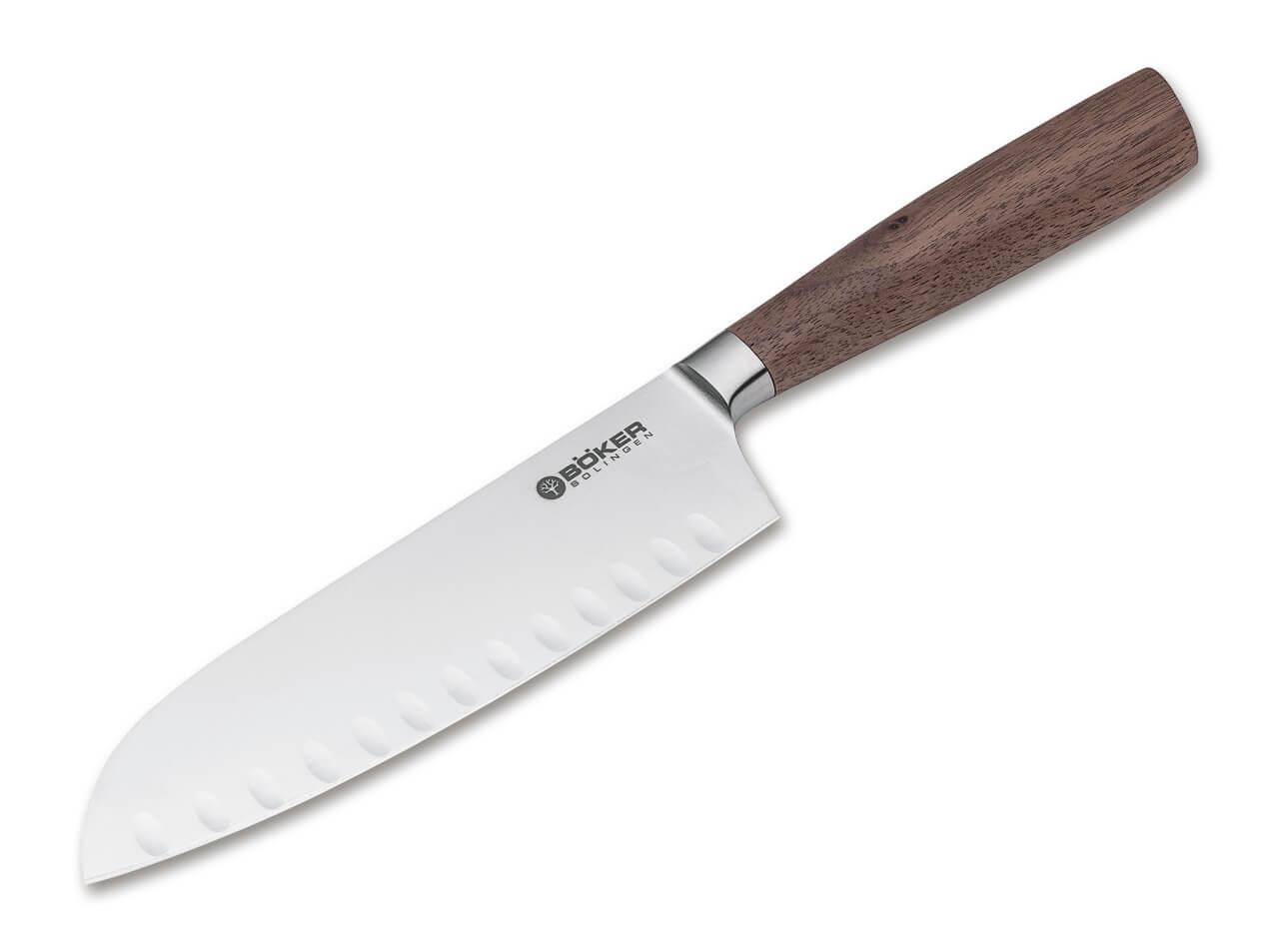 Coltello da cucina Boker Core Santoku con incavo