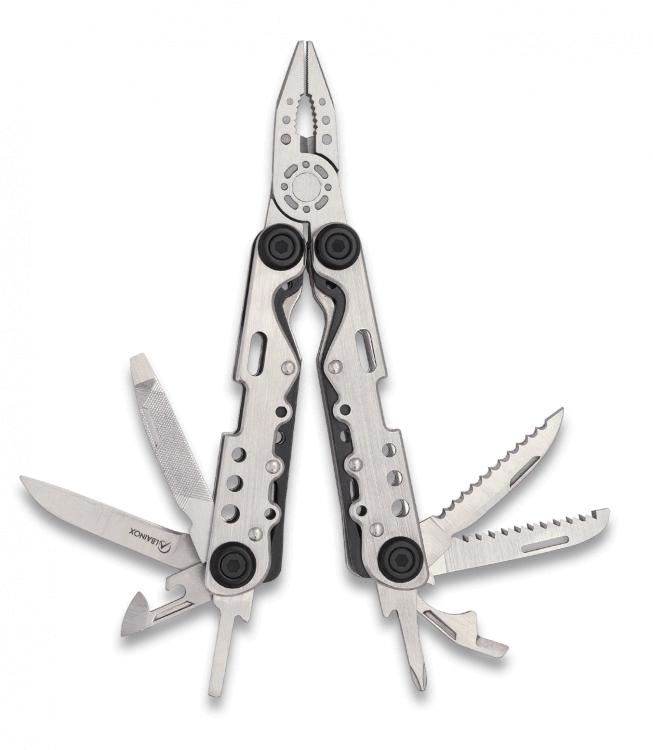 Alicate multiuso Albainox com bainha, dez funções e cabo de aço i...