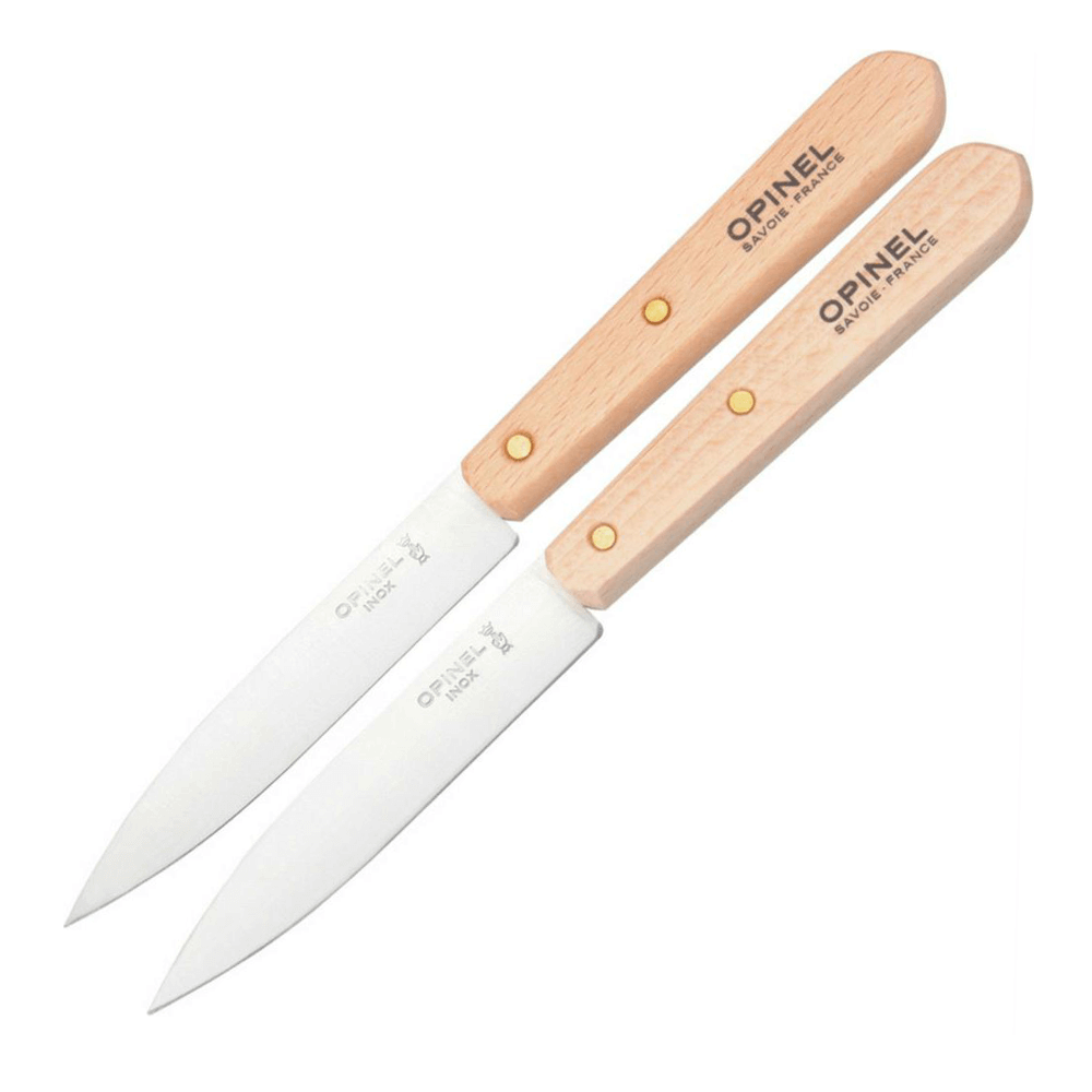 Caixa de 2 facas patateros N112 Carbono com lâmina de 10 cm.