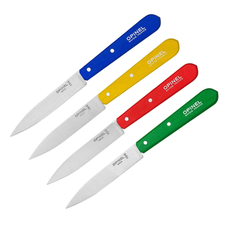 Kit 4 cuchillos patateros N112 de Opinel colores clásicos