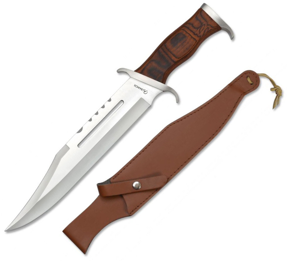 Machete Albainox con mango de madera, virola de acero, funda de p...