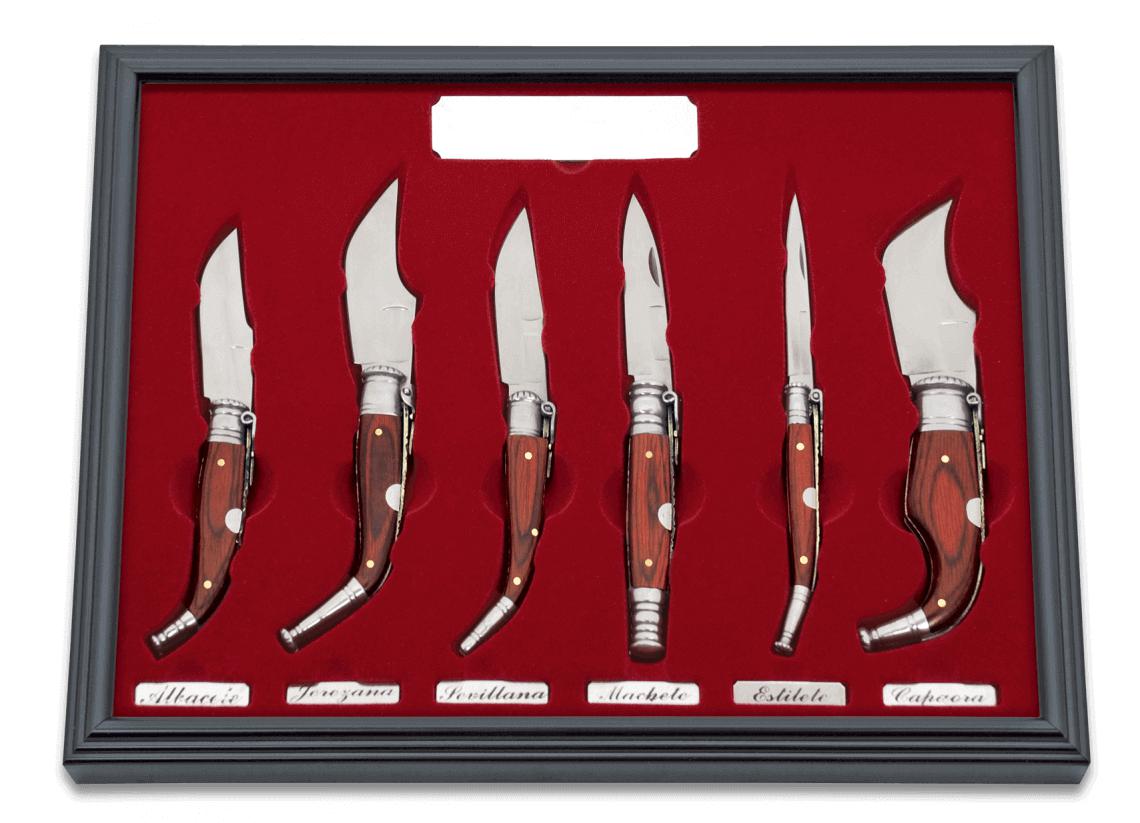 Caixa de coleta de seis canivetes nº00 com cabo resistente e lâmi...