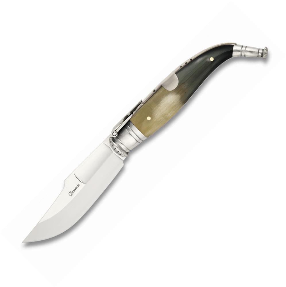 CLASICA LUJO pocket knife Nº1 with bull horn handle and 9.3 cm bl...
