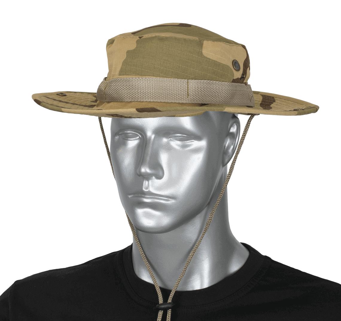 Chambergo de color coyote de camuflaje de talla única