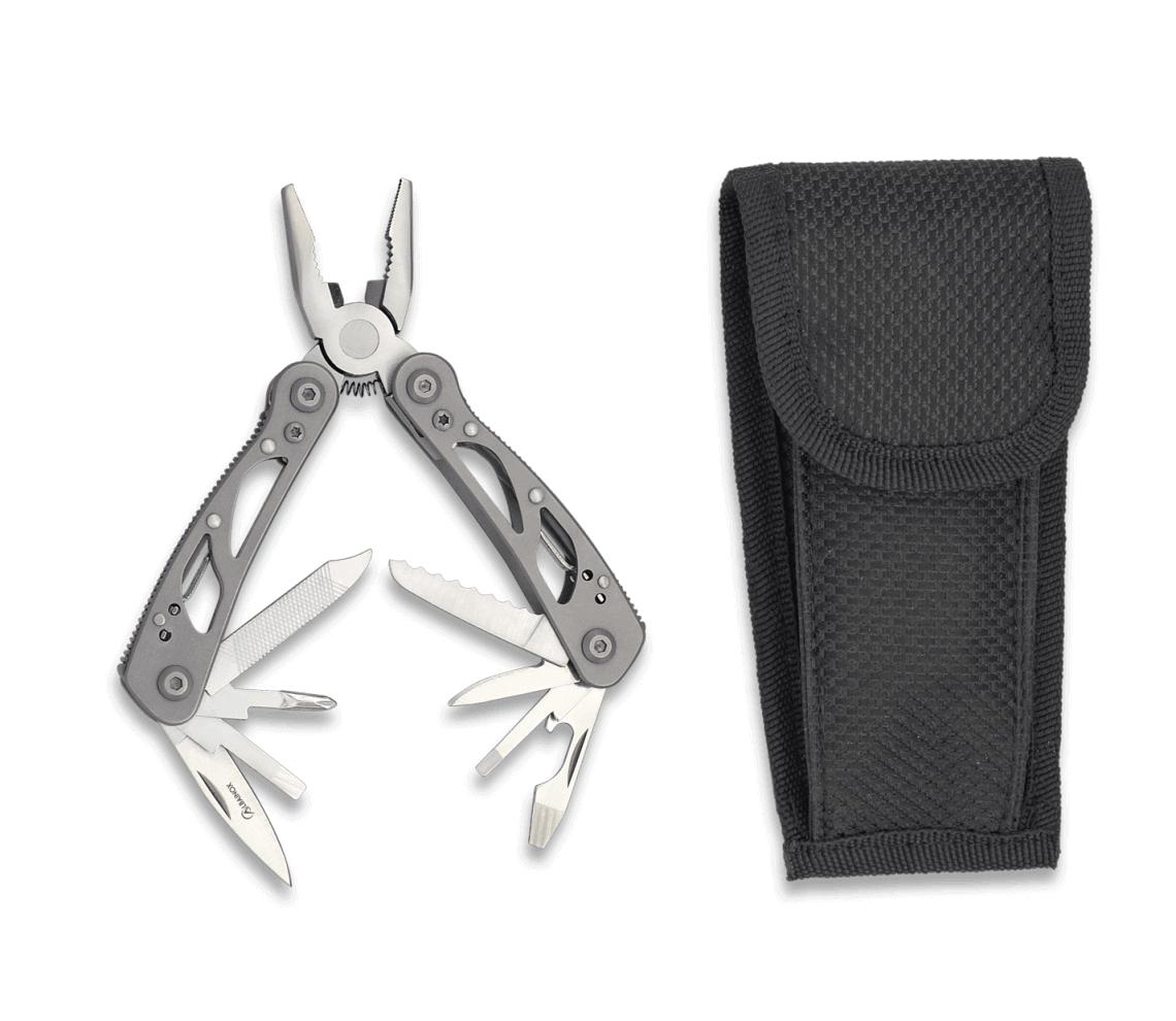 Alicate multiuso Albainox com onze ferramentas, cabo de aço e com...