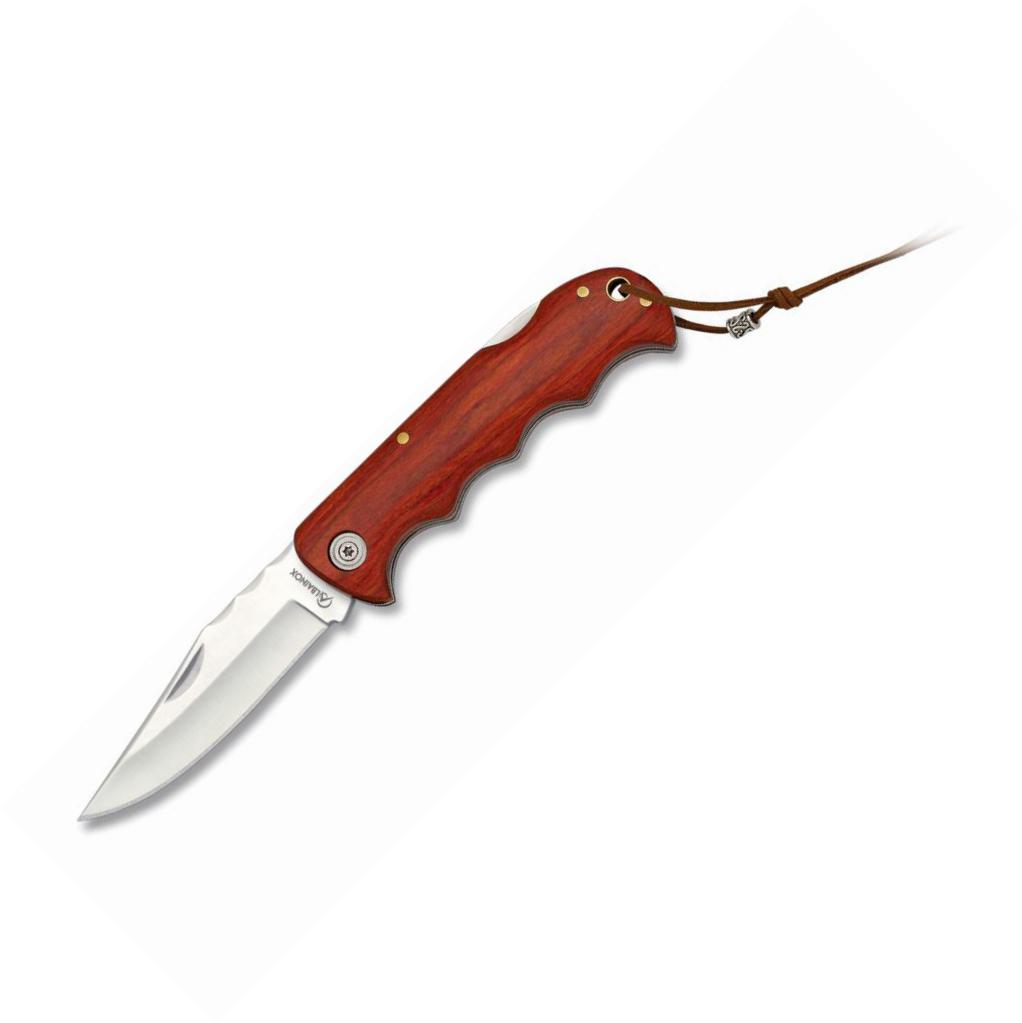 Canivete Albainox com escamas de resistência vermelhas e lâmina d...