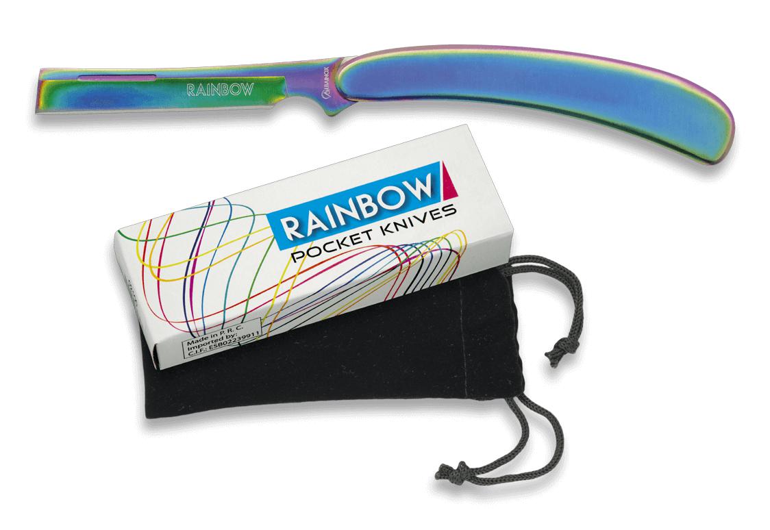 Navaja de afeitar Rainbow con hoja de 6,7 cm