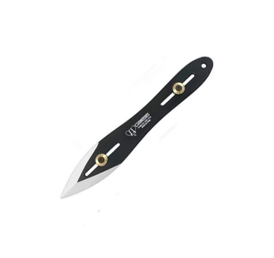 Cuchillo lanzador Cudeman color negro. Acero 420. 25,5 cm