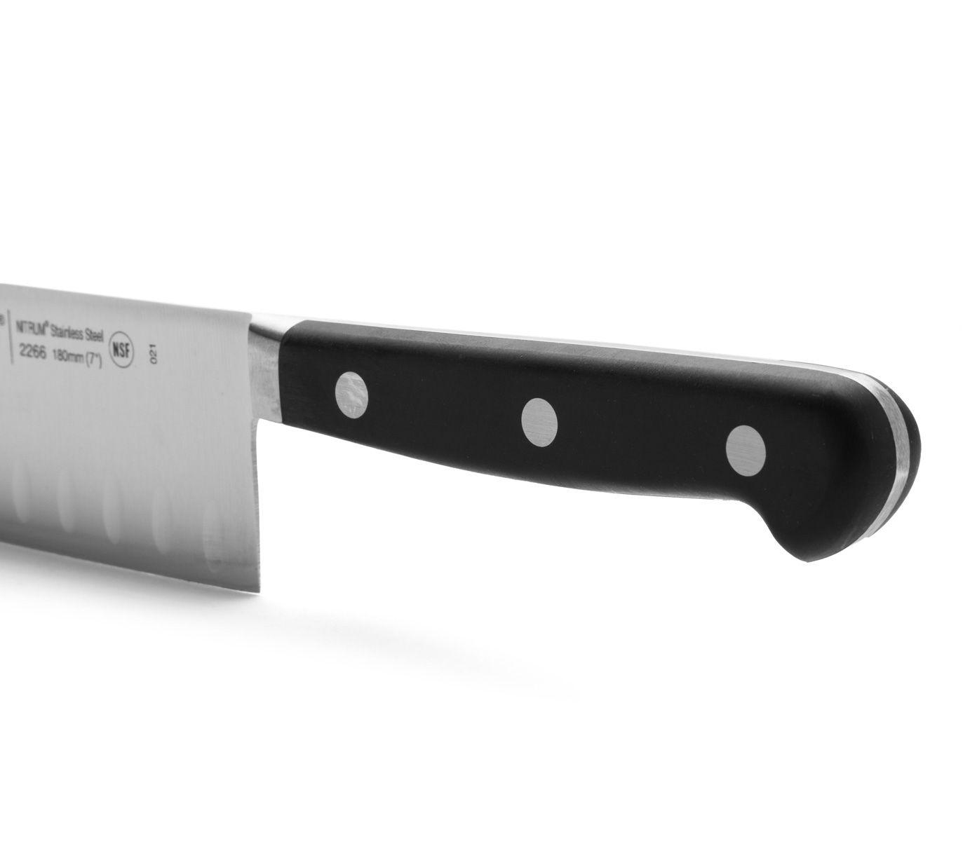 Cuchillo santoku de 18 cm con mango de polipropileno negro Arcos Opera