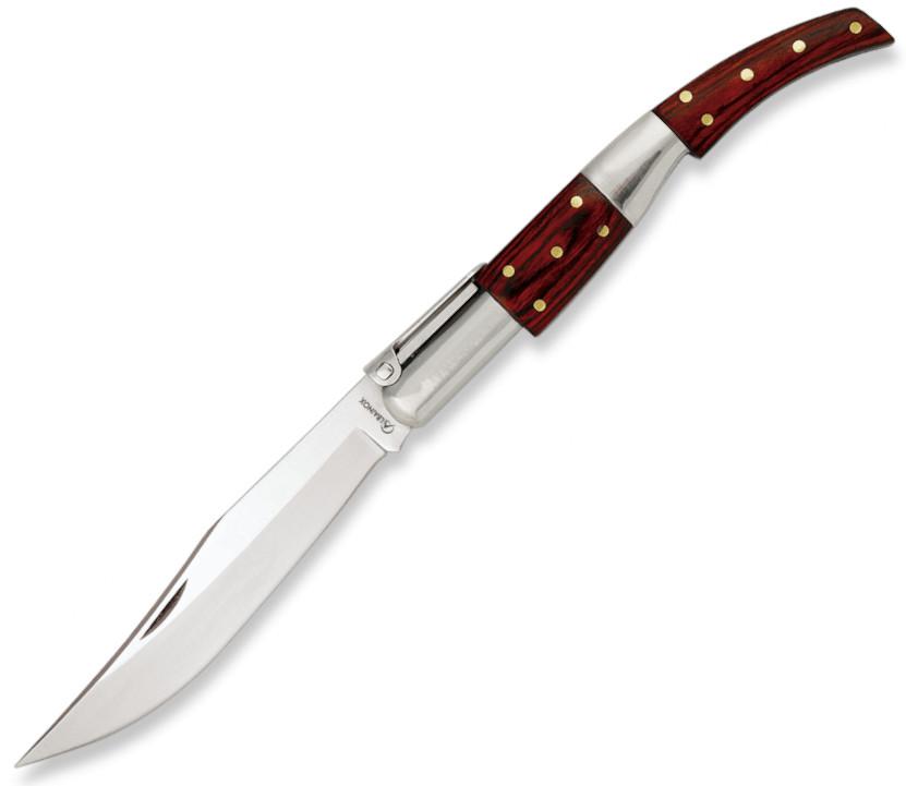 Canivete árabe com catraca nº 0, cabo em madeira resistente verme...