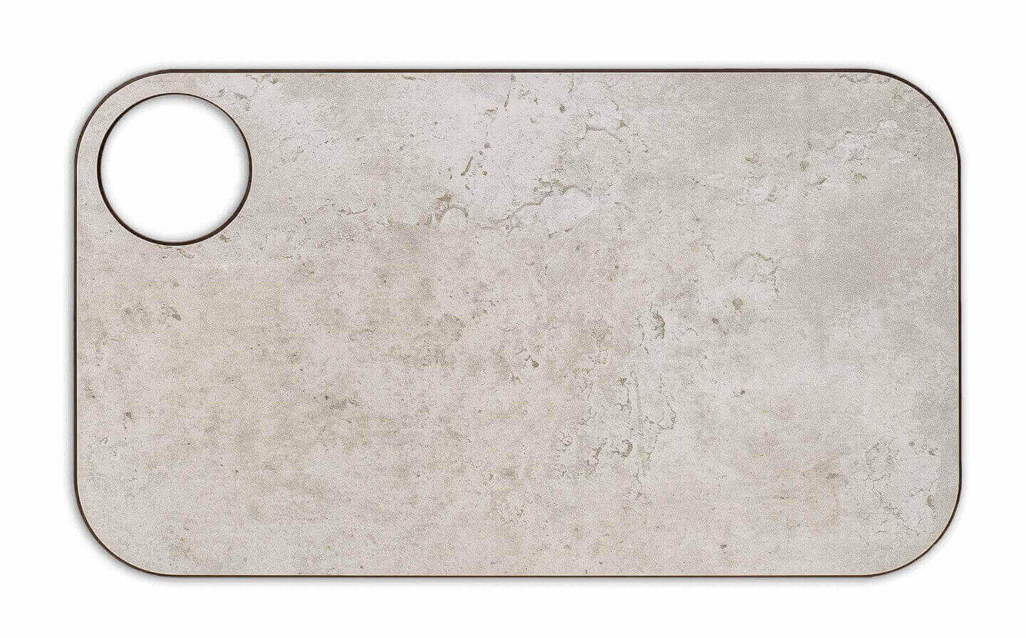 Tábua de cortar em fibra de celulose e resina cinza com cabide Ar...