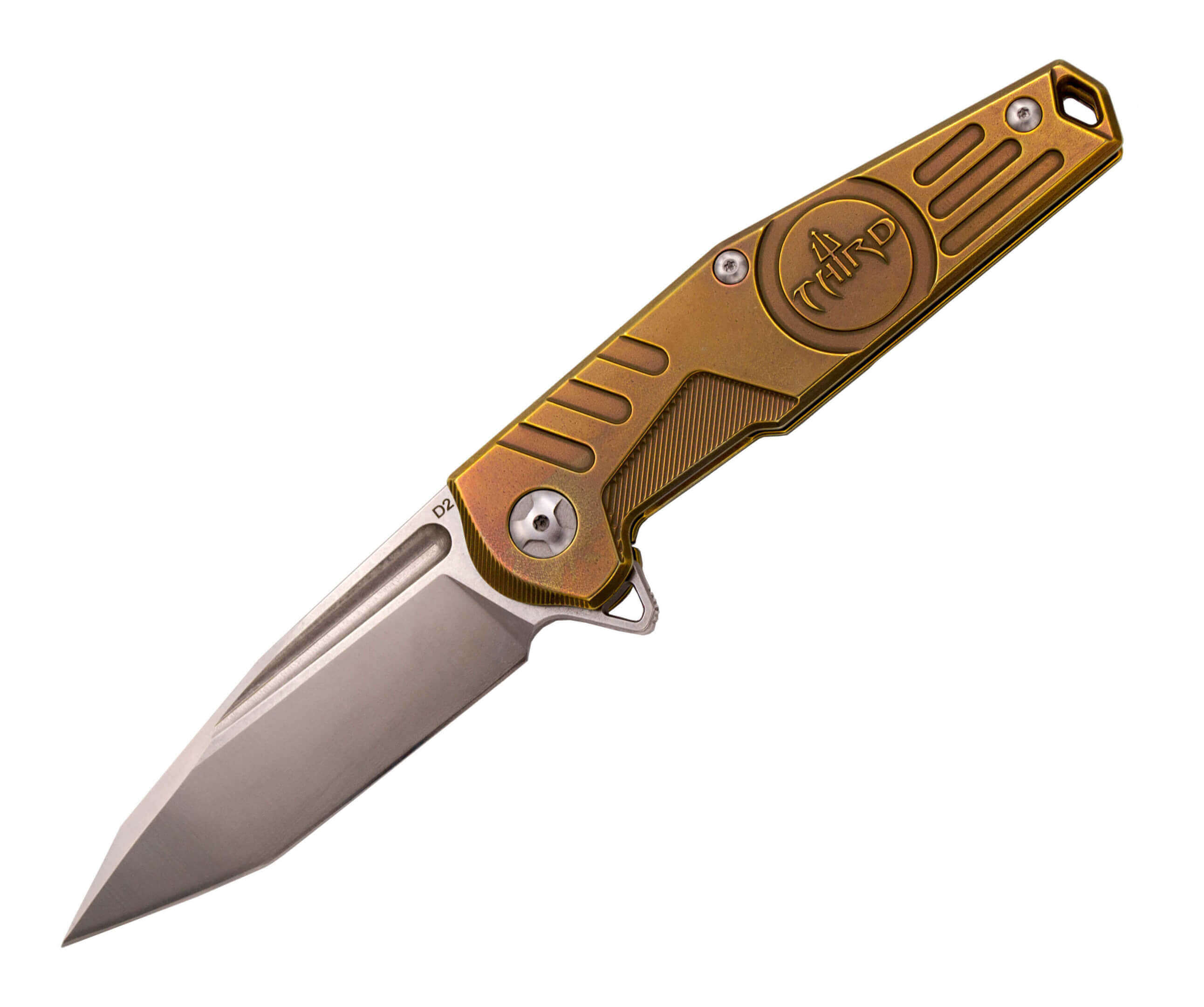 Faca de edição limitada com cabo de titânio com abertura Ball Bea...