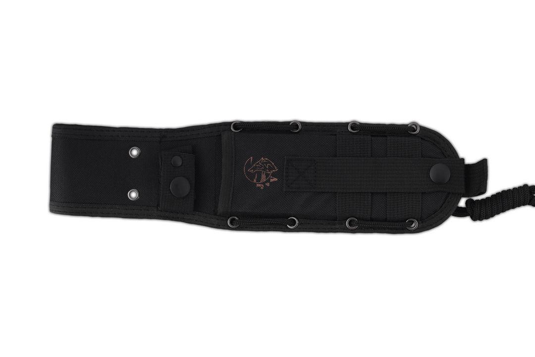 JV K9 cuchillo táctico con mango de G10 y funda de cordura