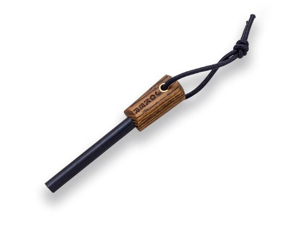 Faca Joker Montañero com cabo de madeira bocote com pederneira